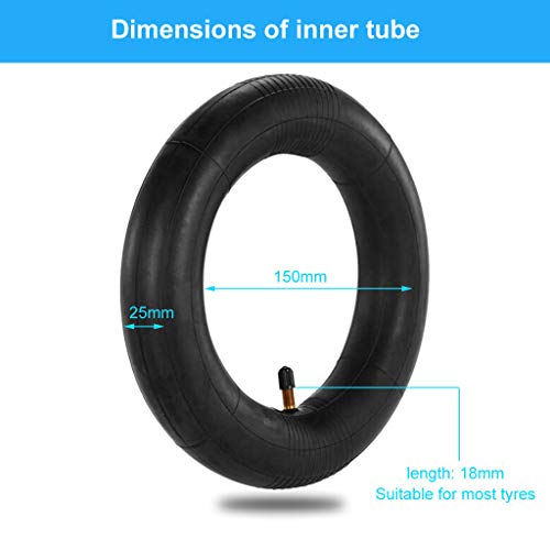 for Xiaomi Mijia M365 Inner Tubes 8 1/2 inch Thickened Inflatable Bike Tire 2 Pack Electric Scooter Tire Inflated Spare Tire Compatible with Xiaomi M365 Electric Scooter