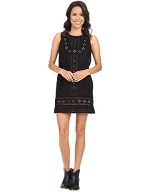Women's Black Eyelet Dress