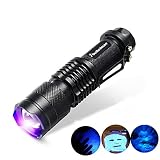 POCKETMAN SK68 One Mode 300LM Zoomable 396nm UV-Ultraviolet LED Blacklights Flashlight for Detecting Pet Dog Stains Checking Passport Money,Cosmetic and More