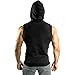 Ouber Gym Letter Printed Sleeveless Hoodie (Size, M)