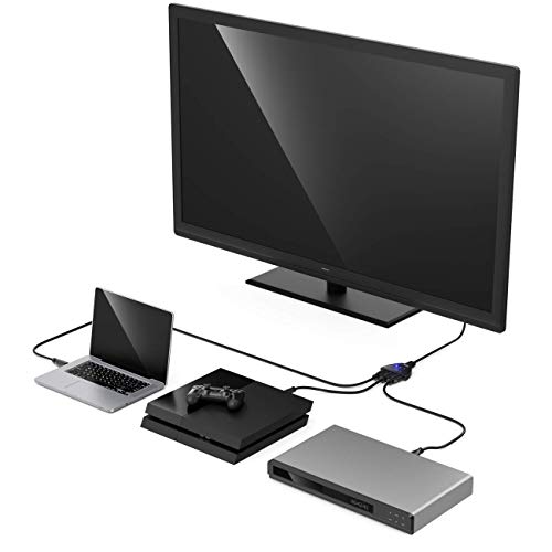 image for 3 Port HDMI Switch, QGECEN High Speed HDMI Switcher Splitter 3 IN 1 Ou