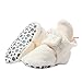 Zutano Unisex Cozie Fleece Baby Booties with Grippers, Baby Essentials, Cream, 12 Months Unisex Infant