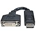 Tripp Lite DisplayPort to DVI Adapter Cable DP2DVI Video Converter for DP-M to DVI-I-F 6in (P134-000)