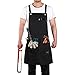 YJH Heavy Duty Canvas Work Apron with Tool Pockets.Tool Aprons for Men and Women.Adjustable Cross-Back Straps.M to XXL.