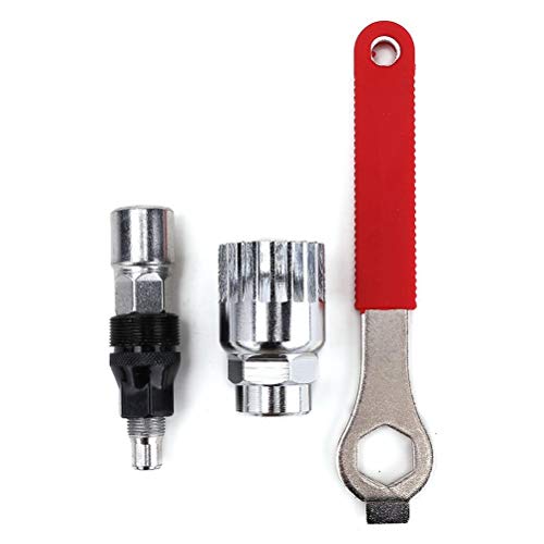 Foxnovo Professional Bike Bicycle Cycle Crank Extractor Puller Bottom Bracket Remover Removal Spanner Repair Tools Kit (Renewed)