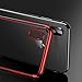 Cafele soft TPU case for iPhone X cases ultra thin transparent plating shining case for iPhone X Mixed silicon cover (Red)