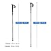 4inLoveMe Trekking Poles Ultralight Walking Stick Folding Collapsible Hiking/Travel Staffs with EVA Foam Grip for Travel Hiking Camping Climbing Backpacking Walking (Black, 1 Pack)
