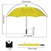Rainlax Windproof Golf Umbrella 62 inch Automatic Open Large Sun Umbrellas (Yellow)