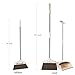 OLLSDIRE Broom and Dustpan Set Outdoor or Indoor Broom with Dust Pan 3 Foot Mop Angle Heavy Push Broom for Kids Garden Pet Dog Hair Wood Floors Sweeping Kitchen House Light Yellow