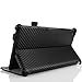 Case Compatible with Google Nexus 7 2013 FHD 2nd Gen, Slim-Fit Multi-Angle Stand Cover Case with Auto Wake/Sleep Fit Google Nexus 2 7.0 Inch 2013 Generation Android 4.3 Tablet, Carbon Fiber Black
