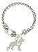 Mother's Day Gifts German Shepherd Bracelet Gift Love Dog Breed Silhouette Charm Bracelet Silver-Tone Bracelet Gift for German Shepherd Owner Jewelry Box