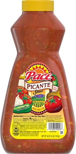 PACE MEDIUM PICANTE SAUCE, 64 OZ BOTTLE