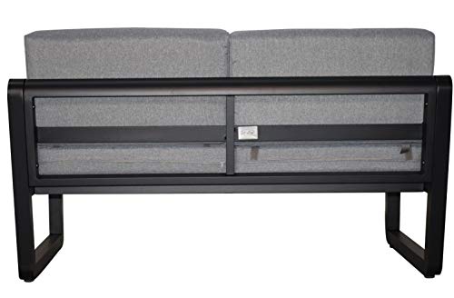 Jet-Line | Design Gartenlounge 'Delfi' | Aluminium | schwarz | Gartenmöbel | Lounge | Terrasse | Garten | Balkon | anthrazit – Bild 7