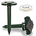 SparkPod Solar Mole Repeller (4 Pack) – 4 Hours Solar Charge Lasts 5 Days – Rids Your Garden of Mole Hills within 2-4 weeks