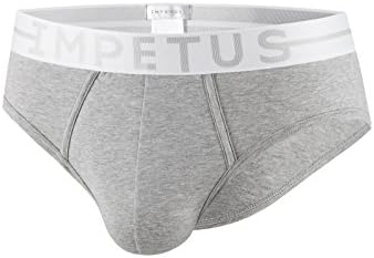 IMPETUS COTTON STRETCH Brief (M, Gray)