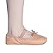 Stelle Ballet Shoes for Girls Toddler Genuine Leather Ballet Dance Slippers for Toddler/Little/Big Kids/Boys(7MT,Ballet Pink,with Tie)