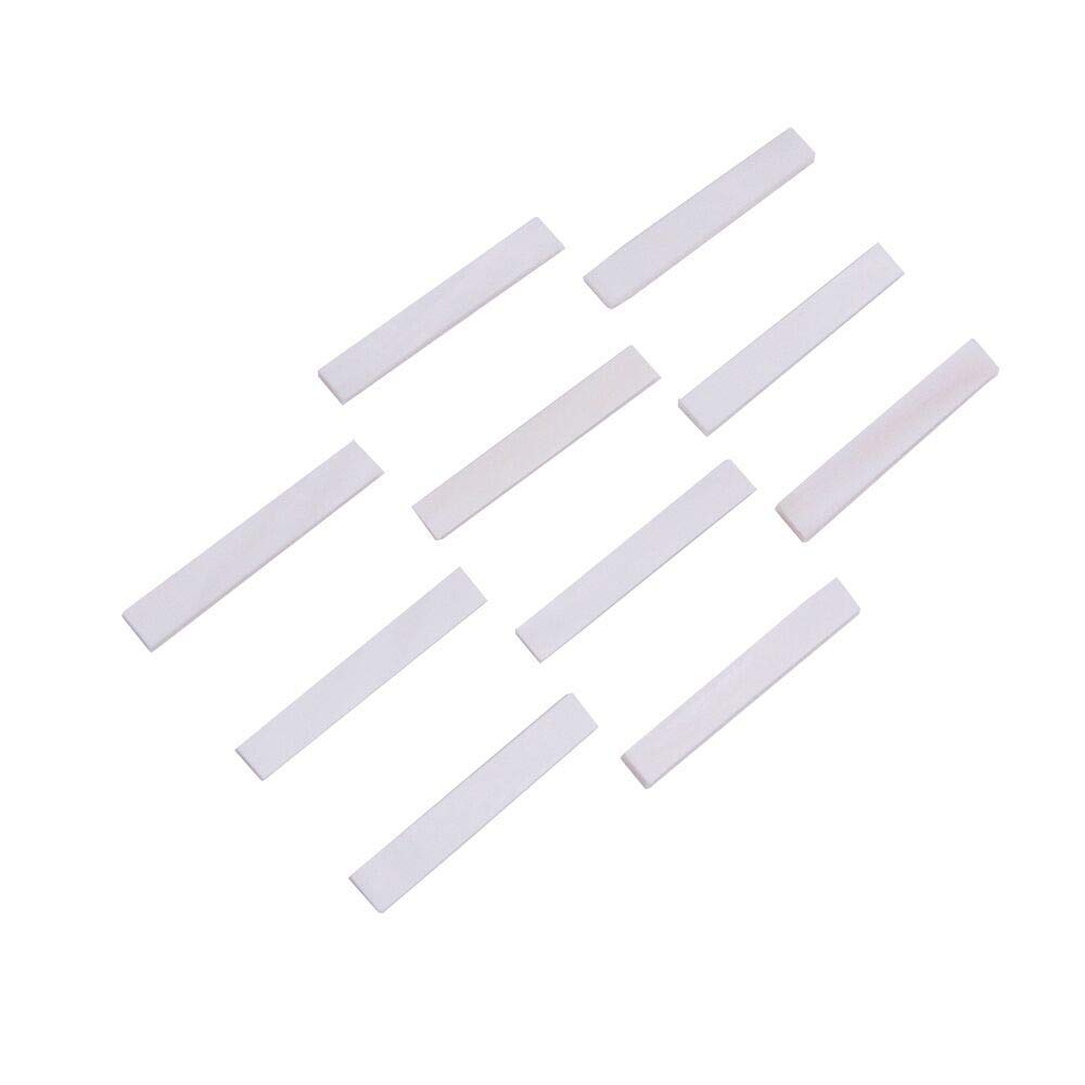 Alnicov Inlay Material White Mother of Pearl Shell Blanks 2MM thickness 10pcs