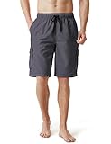 TM-MSB01-DGY_X-Large Tesla Men's Swim Trunks Quick dry Water Beach MSB01