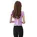 EFINNY Women Office T-Shirt Uniform OL V Neck Henley Blouse Workwear Tops