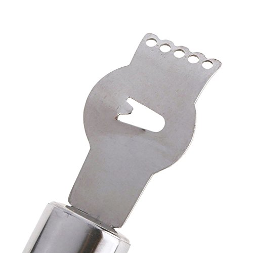 C-Pioneer Stainless Steel Lemon Orange Zester Citrus Grater Grips Lime Zest Peeling Tool - Thumbnail 6