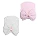 JustMyDress Newborn Baby Hospital Cap with Bowknot Toddler Infant Hat Baby Beanie Caps JB63 (6-Set A)