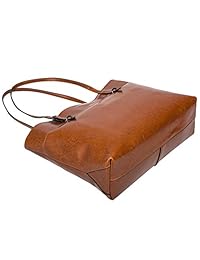 Bolso de hombro para mujer S-ZONE, de estilo clásico y cuero, versión mejorada.