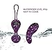 Kegel Balls for Tightening YORNIGHT Silicone Doctor Recommended Bladder Control Pelvic Floor Exercises Strengthen Enhance Intimacy Remote Control Rechargeable 10 Vibration Modes Purple Spanish