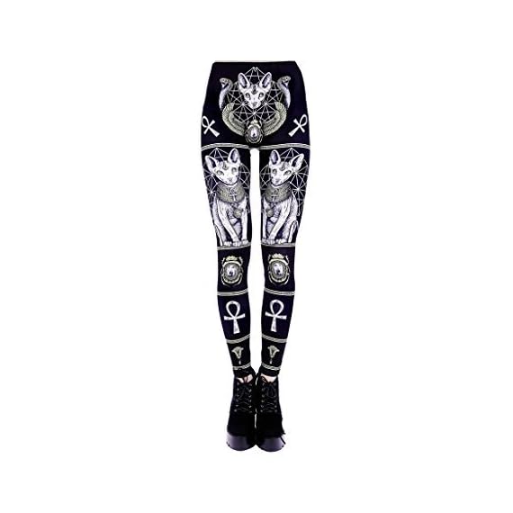 SPHINX-LEGGINGS-Sizes-S-XXL-black-gothic-occult-alternative-Large