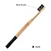 HailiCare Charcoal Bamboo Toothbrush - Pack of 3 Colors - Adults Size - Bamboo Charcoal Infused Bristles (Medium Bristle)