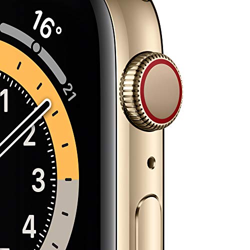 ایگرد | قیمت و خرید Apple Watch Series 6 (GPS + Cellular, 44 mm)  Edelstahlgehäuse Gold, Sportarmband Zyperngrün