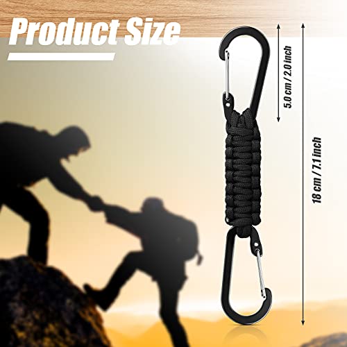 Paracord Keychain Braided Paracord Lanyard Clips for Keys Paracord Keychain Clip Water Bottle