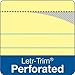 TOPS Docket Writing Tablet, 5 x 8 Inches, Perforated, Canary, Narrow Rule, 50 Sheets per Pad, 6 Pads per Pack (63351)