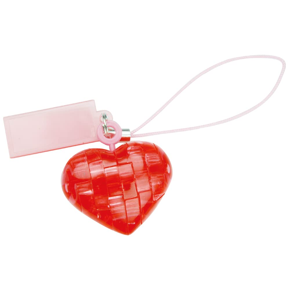 HCM Kinzel 59195 Crystal 3D Puzzle Mini Heart Red