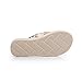 DeSen Women's Floral Summer Satin Wedge Flip Flops Runs Small, Order Size UP