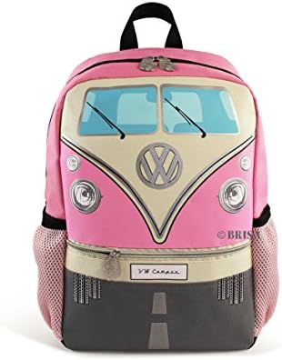 BRISA VW Collection - Volkswagen Samba Bus T1 School, Travel Backpack (S/Pink)