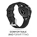 MoKo Band Compatible with Garmin Fenix 7S/Fenix 6S/Fenix 6S Pro/Fenix 5S/Fenix 5S Plus(NOT FIT Fenix 5 5X), Soft Silicone Replacement Watch Band Strap, Black