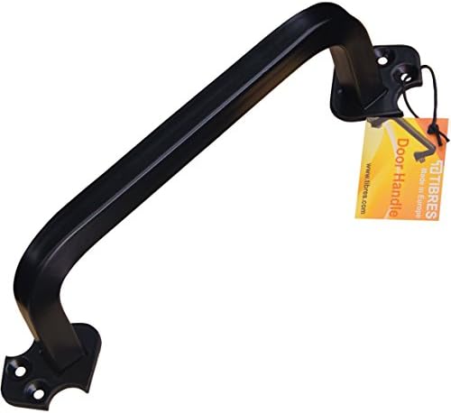 Tibres - 9" Sliding Barn Door Handle - Heavy Duty Iron Pull Handle for Gates, Garage, Shed and Barn Doors - Bright Decor Element