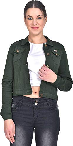 women's army denim jacket