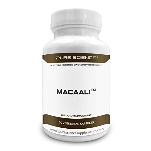 Pure Science Macaali - Maca with Tongkat Ali Extract  - Natural Enhancement Formula combining Maca Root Powder and Eurycoma Longifolia (Longjack) 700mg - 50 Vegetarian Capsules (What's The Best And Safest Testosterone Booster)