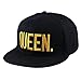 WENDYWU Hip-Hop Hats King and Queen 3D Embroidered Lovers Couples Snapback Caps Adjustable
