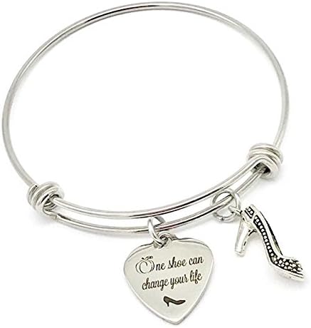 One Shoe Can Change Your Life, Cinderella Inspired Princess Bangle Bracelet