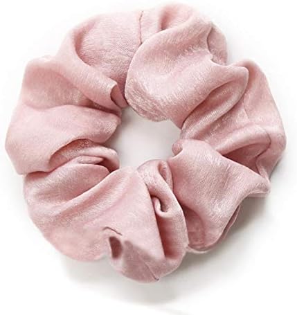 Beimaji Trade 5 Pack Hair Scrunchies Ring Pure Color Scrunchy Bobbles Soft Hair Bands Hair Ties