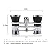 Uarter Opera Glasses Theater Vintage Binoculars with Chain Necklace Black-Silver