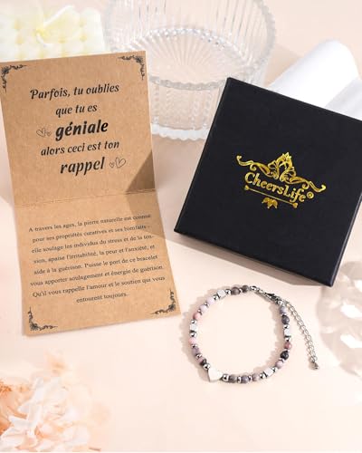 CheersLife Gift for women bracelet natural stones woman original gift teenager daughter gifts Christmas gift woman birthday gift bracelet gift for granny mum sister friend future mother