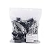 Medium Binder Clips, Steel Wire, 5/8" Cap., 1-1/4" Wide, Black/Silver, 36/Pack (Pack of 2)