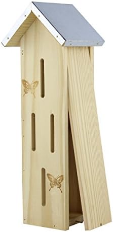 Gardirect Wooden Butterfly Hotel, Sweet Butterfly Home (16-3/8'' Tall x 6'' Wide)