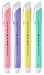 Xeno Tri-II Retractable Click 4 Erasers and 8 Refills (Assorted Colors Bundle)