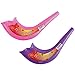 Plastic Toy Shofar Magnificent Neon Colored Shofer Children's Whistle Shofar (2-Pack)