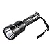 Forrader C12 XM-L2 U3 Super-bright LED Flashlight Torch Light with Tail Button Switch Controlled by 5-mode, Black (Flashlight Only)