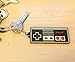 Classic NES Controller Keychain Rubber, Black, One Size